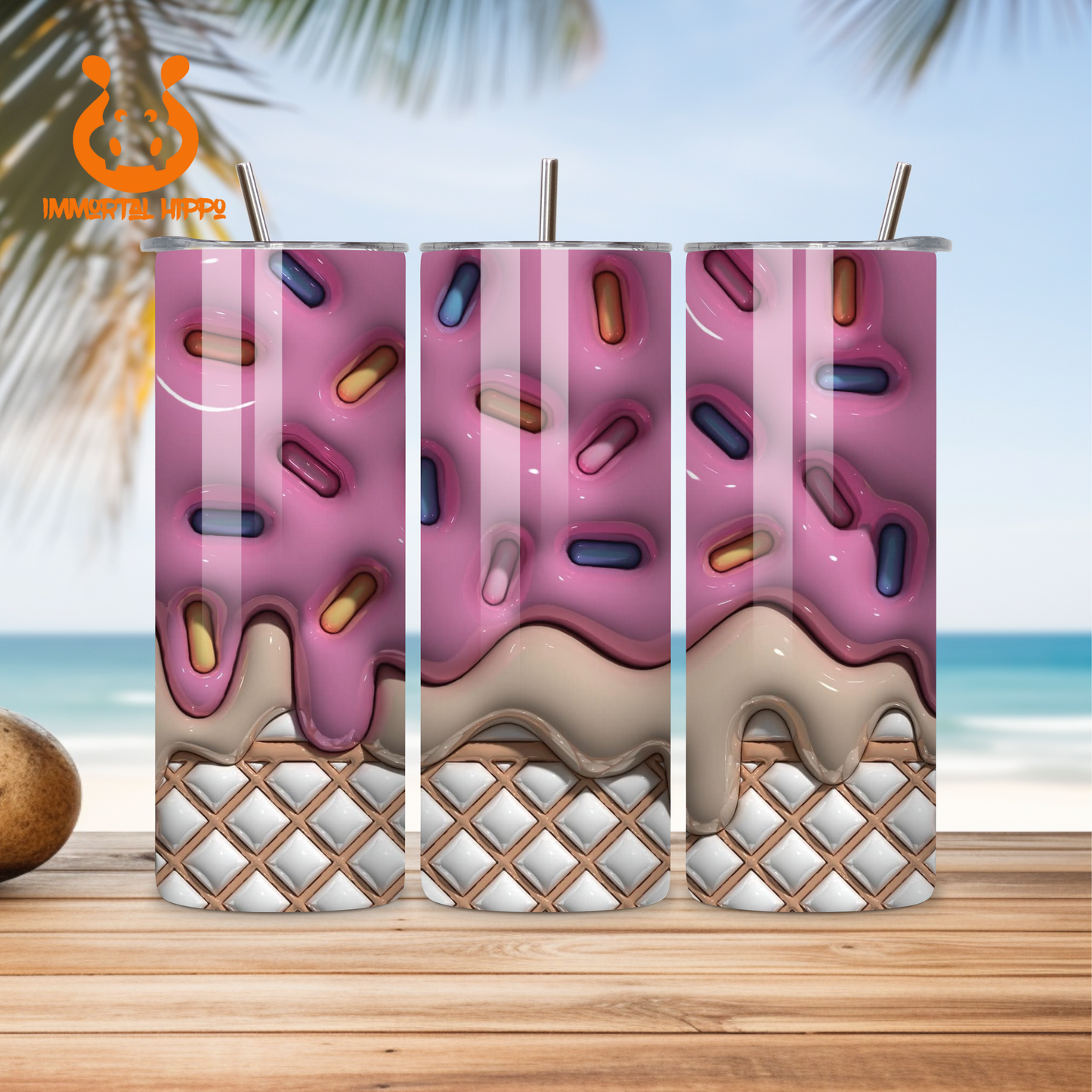 ICE CREAM WITH SPRINKLES TUMBLER