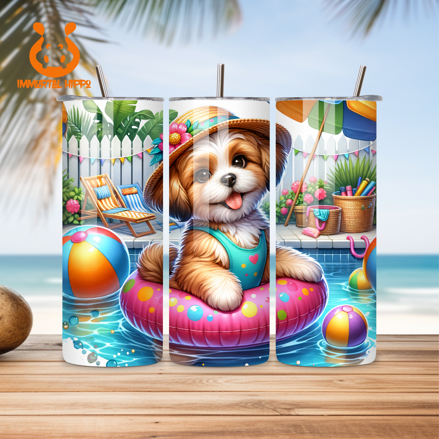 SUMMER VIBES POOL DOG