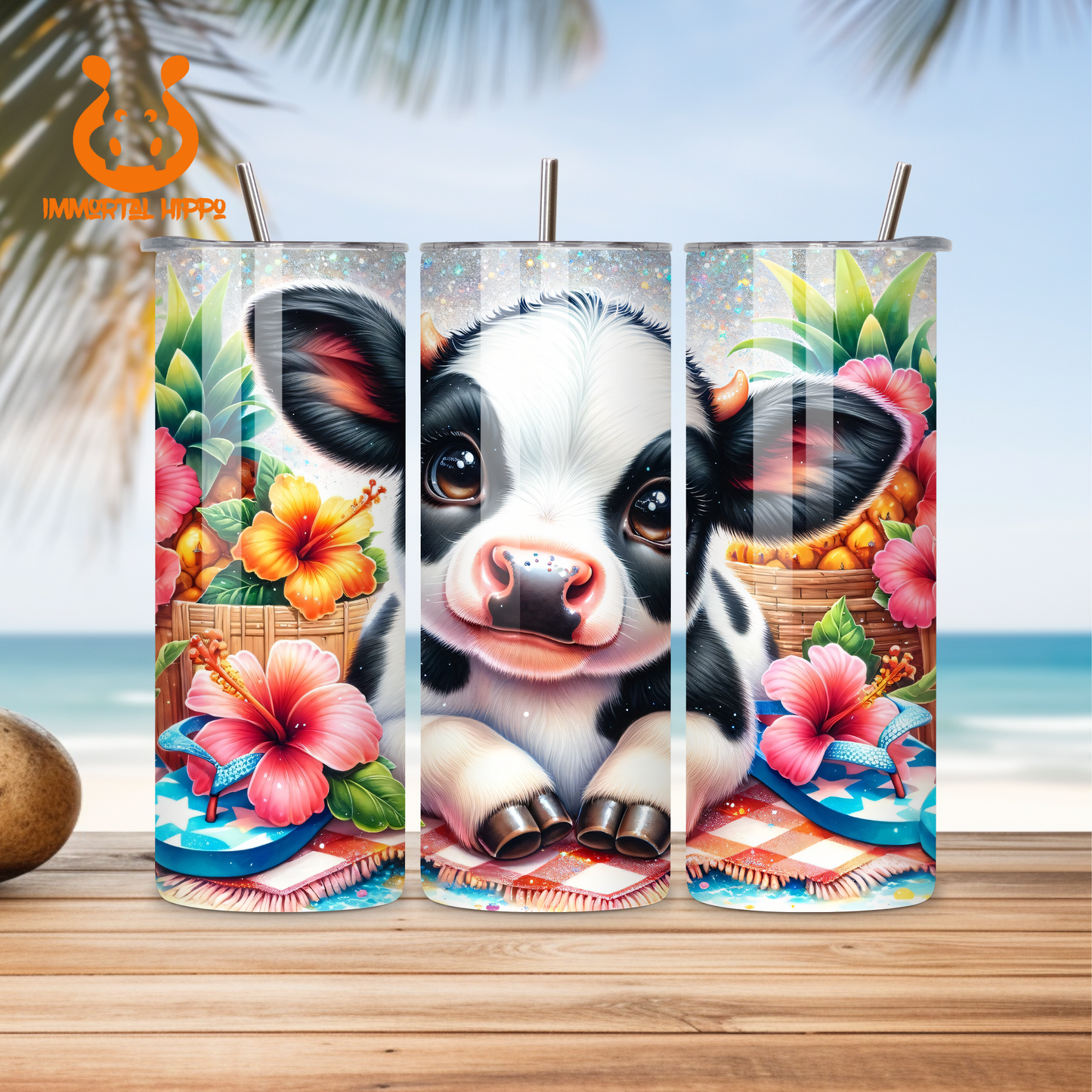 SUMMER VIBES CUTE COW