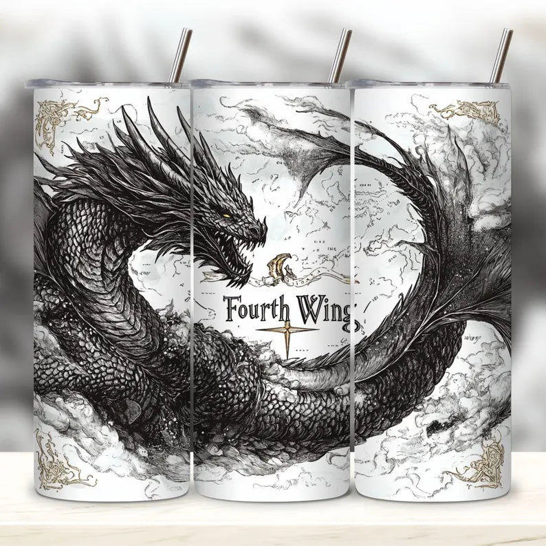Fourth Wing Dragon Tumbler 20oz