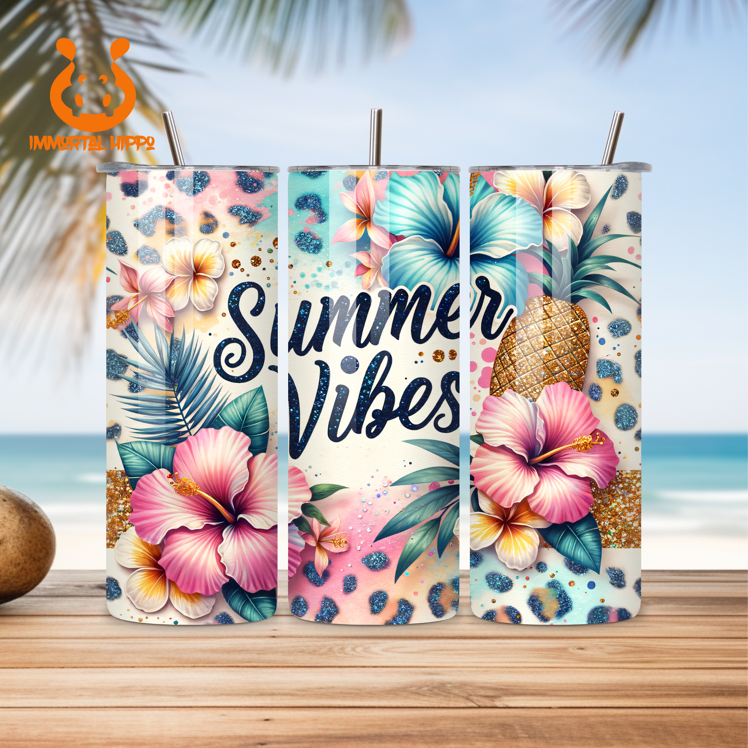 SUMMER VIBES TUMBLERS
