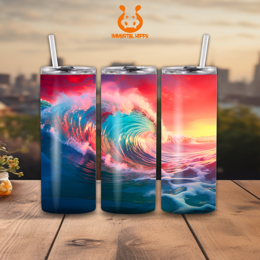 COLORFUL WAVES TUMBLER