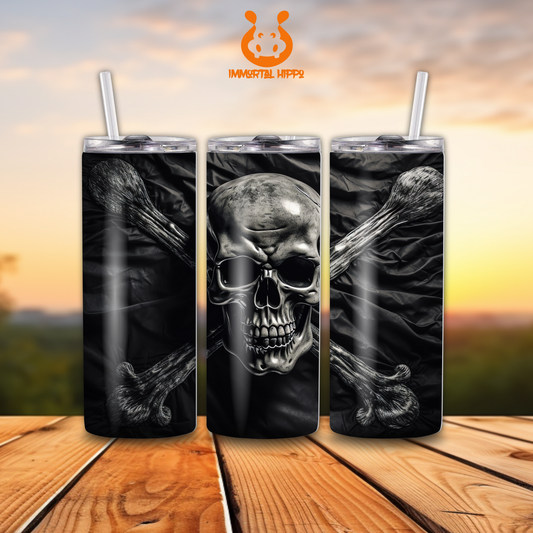 CROSSBONES SKULL TUMBLER
