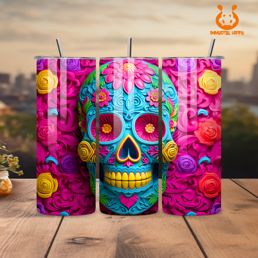 Sugar Skull 2 Tumbler 20oz