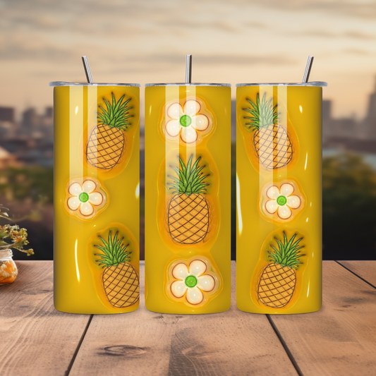 Pineapple Inflated Tumbler 20oz