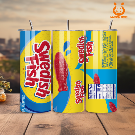 Swedish Fish Tumbler 20oz