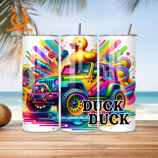 DUCK DUCK WHITE TUMBLER
