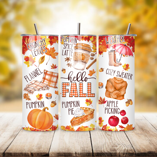 Hello Fall 2 Tumbler
