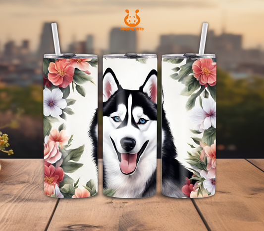 Floral Husky Tumbler