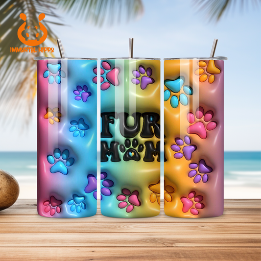 COLORFUL FUR MOM TUMBLER
