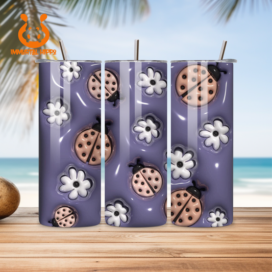 LADY BIGS AND FLOWERS TUMBLER