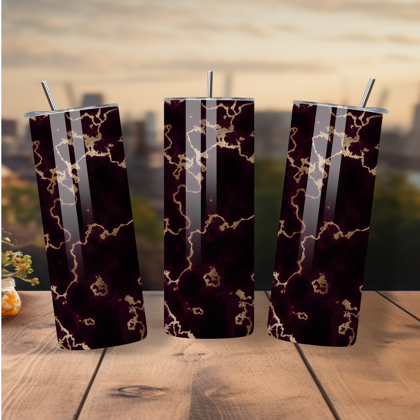 DARK/GOLD TUMBLER