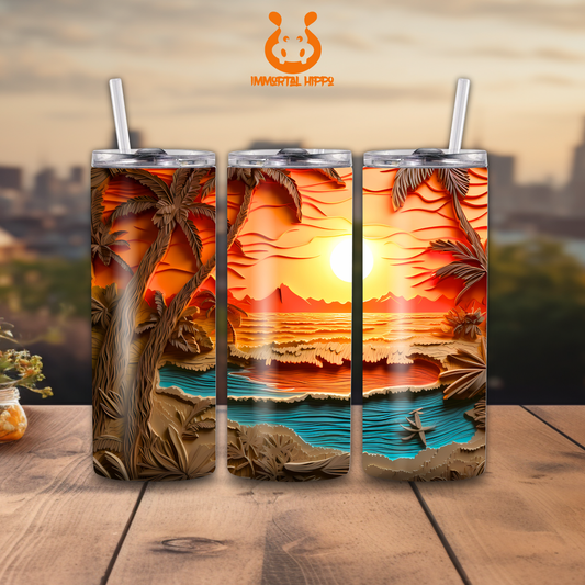 PALM SUNSET TUMBLER