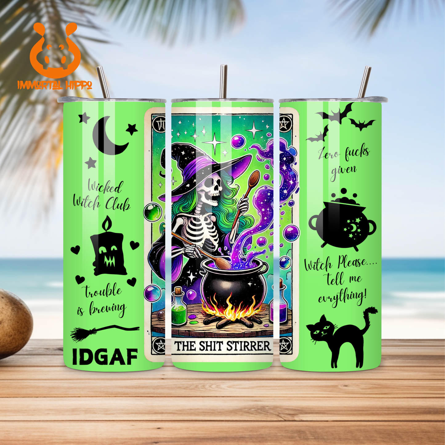 IDGAF WITCH TUMBLER
