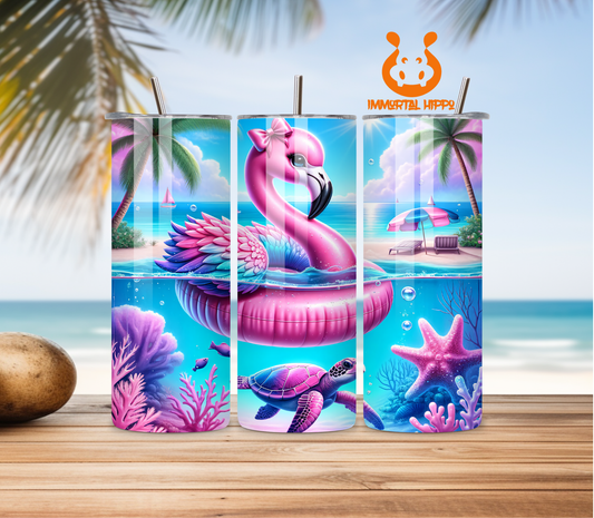 Flamingo Floaty Tumbler