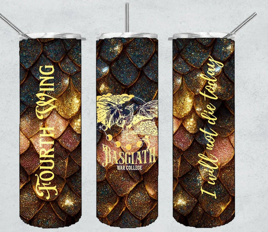 Dragon Scale Fourth Wing Tumbler 20oz