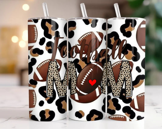 Football Mom 2 Tumbler 20oz