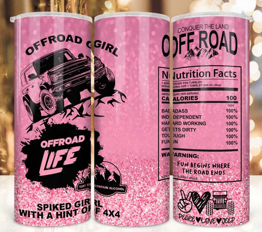 Pink Bronco Tumbler 20oz